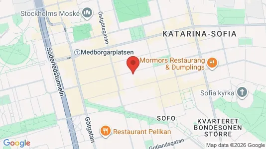 Apartments for rent i Södermalm - kort over placeringen
