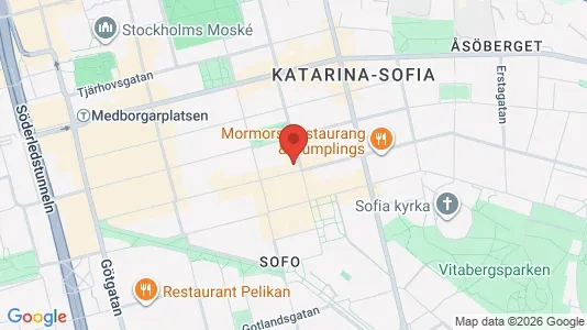 Apartments for rent i Södermalm - kort over placeringen