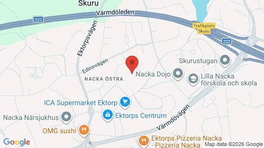 Apartments for rent i Nacka - kort over placeringen