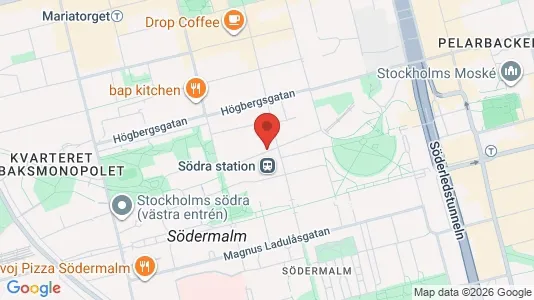 Apartments for rent i Södermalm - kort over placeringen