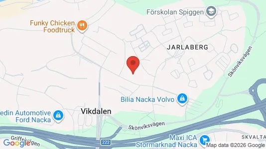 Apartments for rent i Nacka - kort over placeringen
