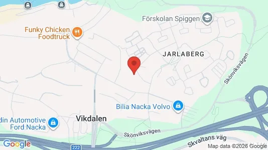 Apartments for rent i Nacka - kort over placeringen