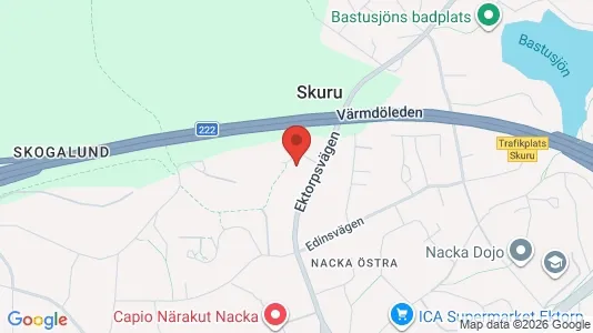 Apartments for rent i Nacka - kort over placeringen
