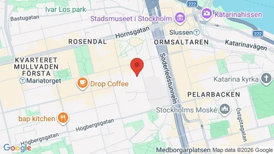 Apartments for rent i Södermalm - kort over placeringen