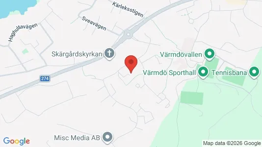 Apartments for rent i Värmdö - kort over placeringen
