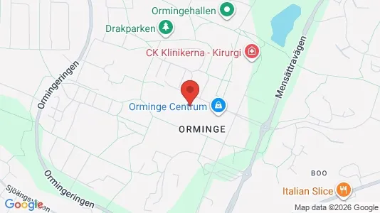 Apartments for rent i Nacka - kort over placeringen