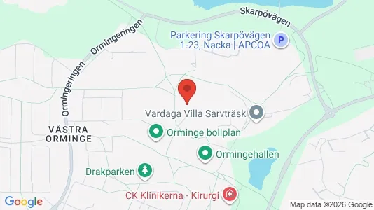 Apartments for rent i Nacka - kort over placeringen