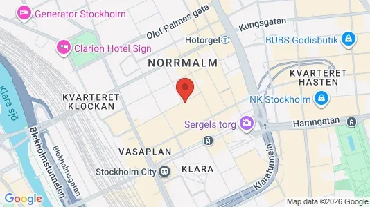 Apartments for rent i Stockholm City - kort over placeringen