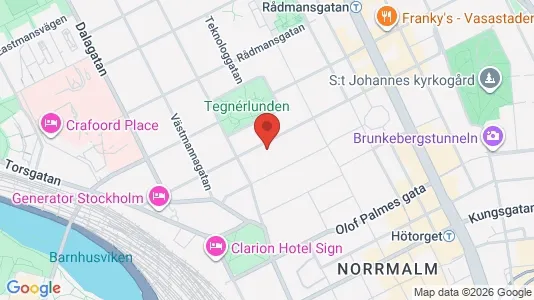 Apartments for rent i Stockholm City - kort over placeringen