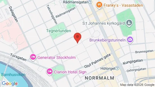 Apartments for rent i Stockholm City - kort over placeringen