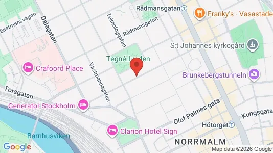 Apartments for rent i Stockholm City - kort over placeringen