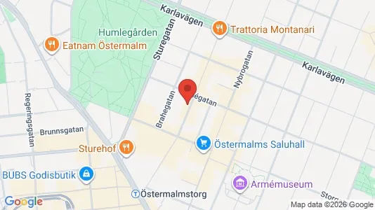 Apartments for rent i Östermalm - kort over placeringen