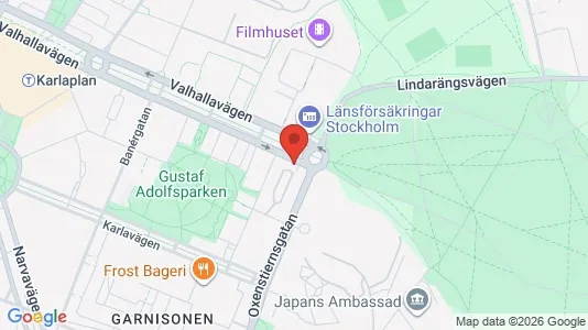 Apartments for rent i Gärdet/Djurgården - kort over placeringen