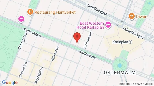 Apartments for rent i Östermalm - kort over placeringen