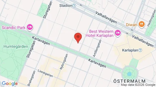 Apartments for rent i Östermalm - kort over placeringen