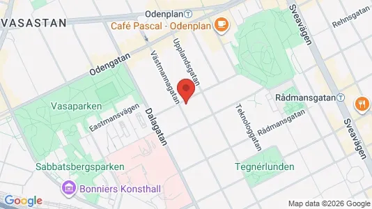 Apartments for rent i Vasastan - kort over placeringen