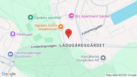 Apartments for rent i Gärdet/Djurgården - kort over placeringen