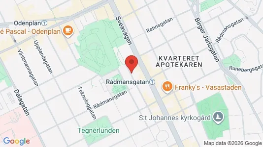 Apartments for rent i Vasastan - kort over placeringen