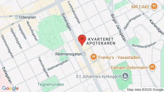 Apartments for rent i Vasastan - kort over placeringen