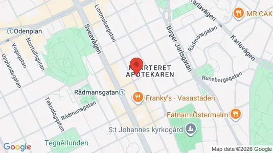 Apartments for rent i Vasastan - kort over placeringen