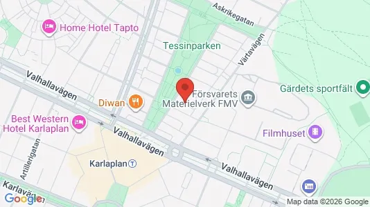 Apartments for rent i Gärdet/Djurgården - kort over placeringen