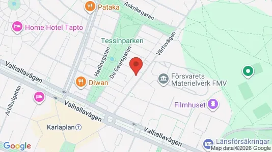 Apartments for rent i Gärdet/Djurgården - kort over placeringen