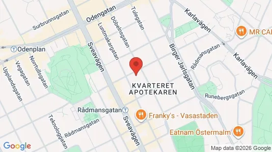 Apartments for rent i Vasastan - kort over placeringen
