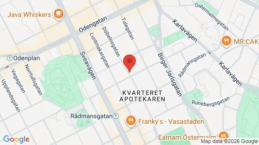 Apartments for rent i Vasastan - kort over placeringen