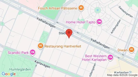 Apartments for rent i Östermalm - kort over placeringen