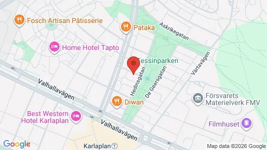 Apartments for rent i Gärdet/Djurgården - kort over placeringen