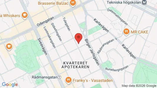 Apartments for rent i Vasastan - kort over placeringen