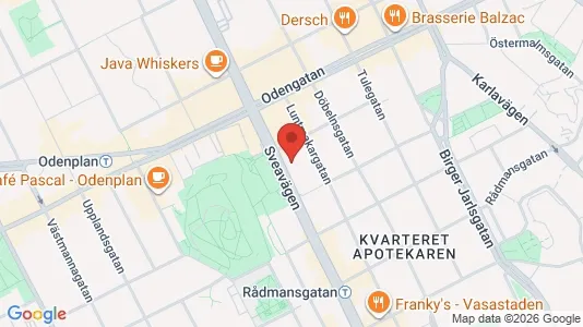 Apartments for rent i Vasastan - kort over placeringen