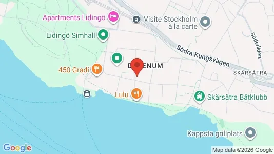 Apartments for rent i Lidingö - kort over placeringen
