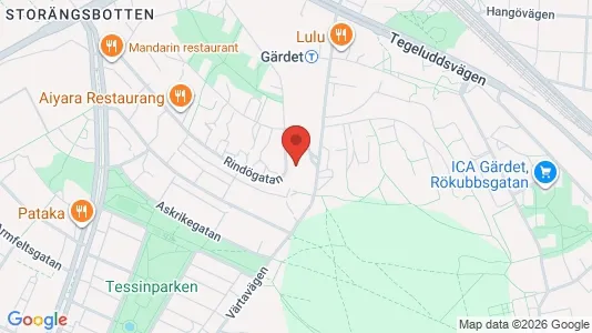 Apartments for rent i Gärdet/Djurgården - kort over placeringen
