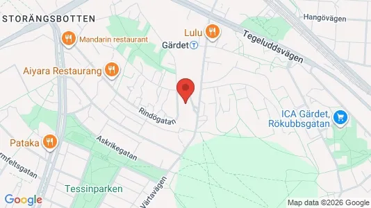 Apartments for rent i Gärdet/Djurgården - kort over placeringen