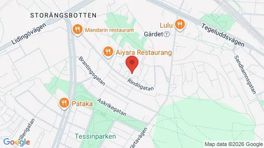 Apartments for rent i Gärdet/Djurgården - kort over placeringen