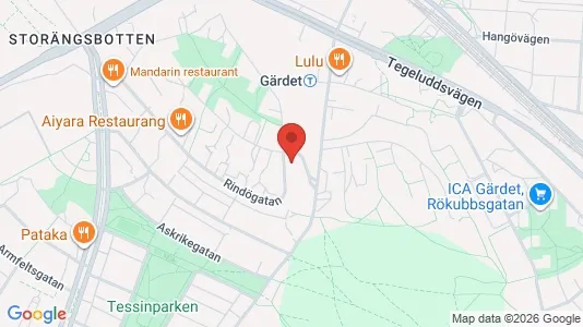 Apartments for rent i Gärdet/Djurgården - kort over placeringen