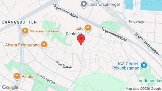 Apartments for rent i Gärdet/Djurgården - kort over placeringen