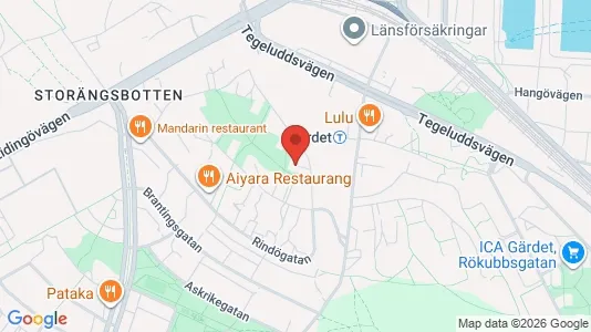 Apartments for rent i Gärdet/Djurgården - kort over placeringen