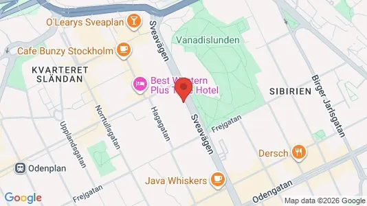 Apartments for rent i Vasastan - kort over placeringen