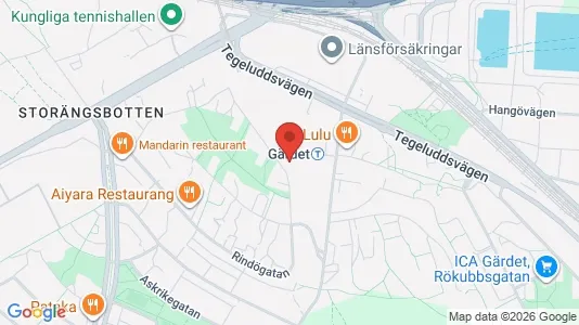 Apartments for rent i Gärdet/Djurgården - kort over placeringen