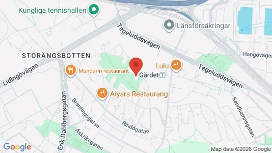 Apartments for rent i Gärdet/Djurgården - kort over placeringen