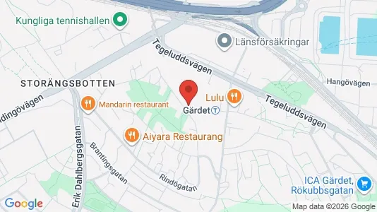 Apartments for rent i Gärdet/Djurgården - kort over placeringen