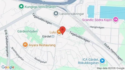 Apartments for rent i Gärdet/Djurgården - kort over placeringen