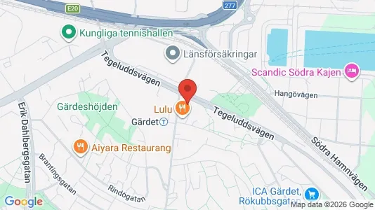 Apartments for rent i Gärdet/Djurgården - kort over placeringen
