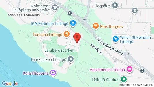 Apartments for rent i Lidingö - kort over placeringen
