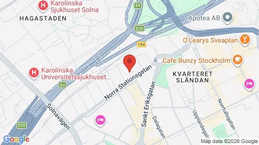 Apartments for rent i Vasastan - kort over placeringen