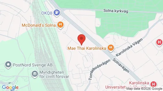 Apartments for rent i Solna - kort over placeringen