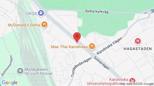 Apartments for rent i Solna - kort over placeringen