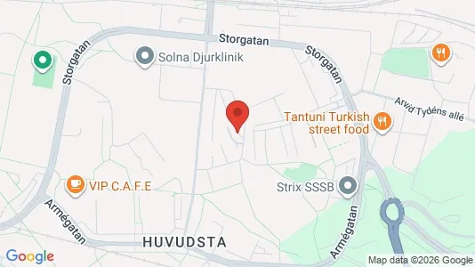 Apartments for rent i Solna - kort over placeringen